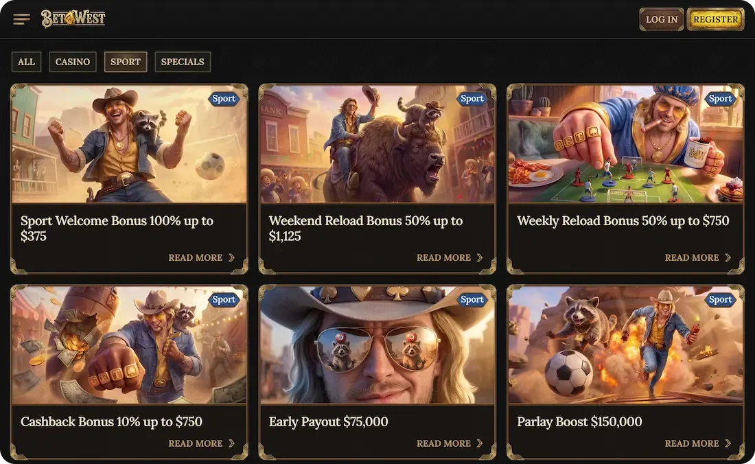 betwest casino bonus sport